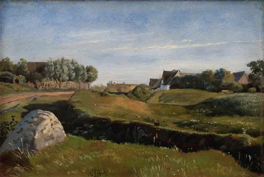 Paysage près de Vejby vu du nord. Lumière de l