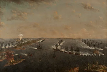 Première bataille russo-suédoise de Rochensalm le 24 août 1789, vers 1790