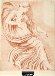 Akademiezeichnung. Relief aus dem Vatikanischen Belvedere-Hof