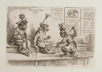 Pour le Nouvel An 1829. Singes