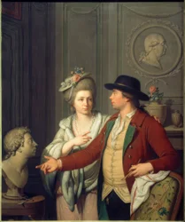 Samuel Nahl montre à sa fiancée le buste de son frère