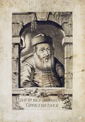 Portrait de David Oppenheim 1664-1736, grand rabbin de Prague