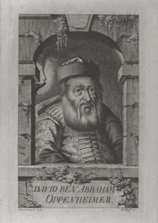 Portrait de David Oppenheim 1664-1736, grand rabbin de Prague