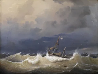 Johann Baptist Weiss Pièce marine 1852