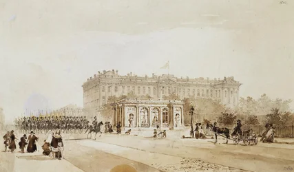 Vue du Palais Anichkov à Saint-Pétersbourg