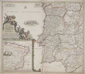 Portugal et Algarve (Portugallia et Algarbiae), c.1704