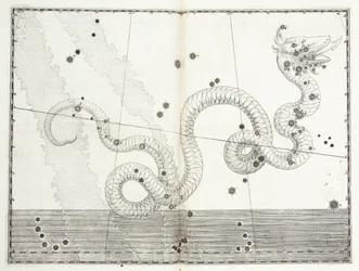 Constellation de Serpens Caput et Serpens Cauda, vers 1603