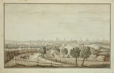 Vue de la porte Hallesch