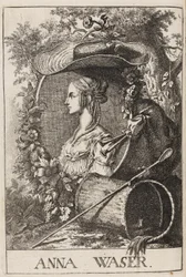 Anna Waser par Füssli, 1757