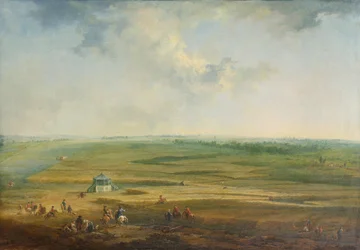 Laxenburg depuis la maison de plaisance de Hayd vers Maria Lanzendorf