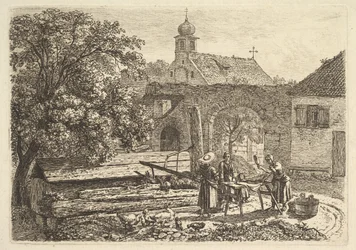 Blanchisseuse à un puits artésien, 1817