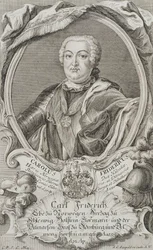Portrait du duc Charles Frédéric de Holstein-Gottorp 1700-1739, milieu du 18e siècle