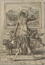 J C Reinhart Caricature de Ludwig Schorn 1833