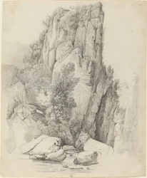 Falaises rocheuses au-dessus d