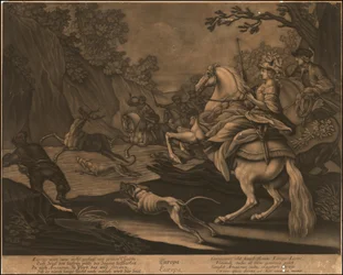 Ca. 1770 mezzotinte allégorique de l