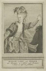 Aloisia Lange, née Weber 1760-1839 en Zemire, 1784