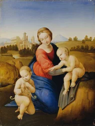 Madone avec enfant et Jean-Baptiste enfant
