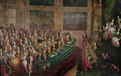 Il Parnasso Confuso Opéra de Christoph Willibald Gluck ... (huile sur toile)