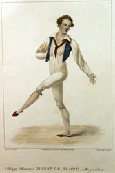 Portrait de Monsieur Le Blond, un danseur au Haymarket Theatre, Londres