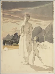 Une collection des œuvres originales de Waldeck sur la Mésoamérique, Boîte 3 de 22