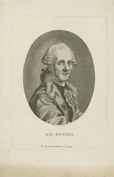 Portrait du compositeur Niccolò Piccinni 1728-1800, vers 1790