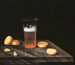 Nature morte au verre de bière