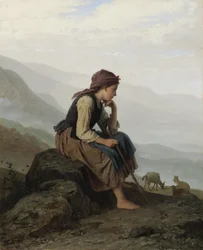 La petite gardienne de chèvres