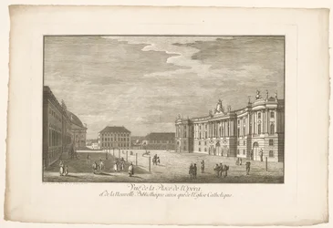 Vue de la Bebelplatz à Berlin avec la Alte Bibliothek et le Altes Palais et la cathédrale Sainte-Hedwige
