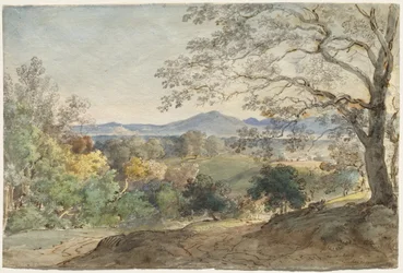 Vue à travers la vallée de l