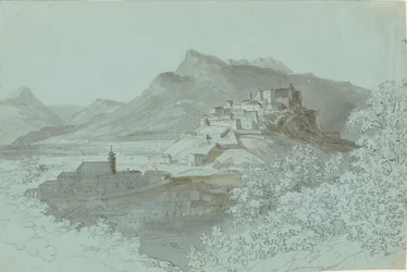 Vue de Salzbourg, années 1820