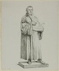 Statue de Luther à Wittenberg