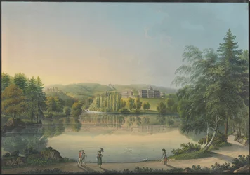 Le château de Wilhelmshöhe près de Kassel, ca 1820
