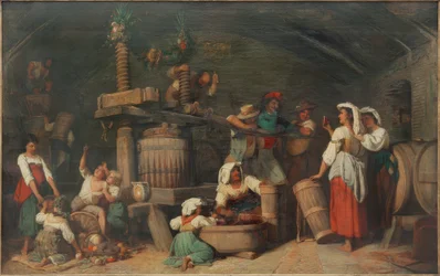 Presse à vin romaine