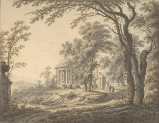 Paysage idyllique avec temple, 1770