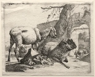 Le muletier sous la porte