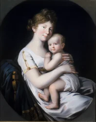 Princesse héritière Luise von Preussen avec le prince héritier Friedrich Wilhelm IV, 1796