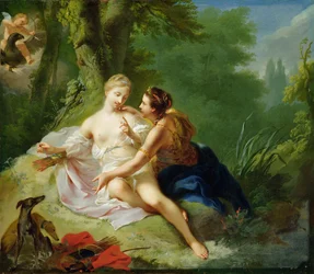 Jupiter déguisé en Diane séduisant Callisto, vers 1756