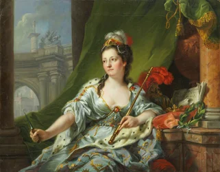 La muse Melpomene (les neuf muses, 1771)