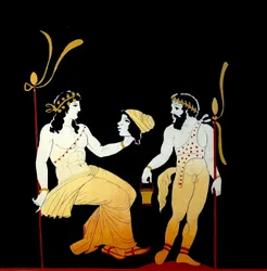 Dionysos tenant le masque vers 1796