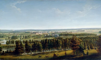 Parc du Palais vu du Palais de Gatchina, années 1790