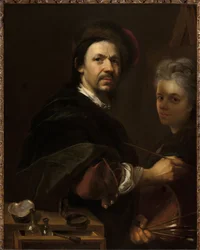 Autoportrait avec sa femme