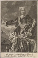 Portrait du comte Burkhard Christoph von Münnich 1683-1767