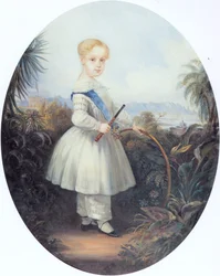 Afonso, prince impérial du Brésil, fils aîné de Pedro II. 1846.