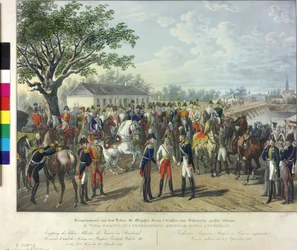 Réception des monarques alliés à Vienne 1814