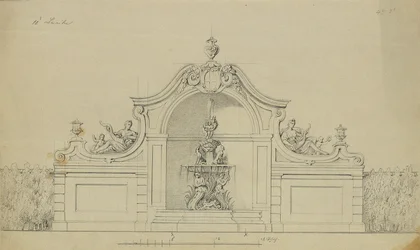 Fontaine dans le jardin des pêchers du Belvédère supérieur