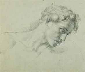 Étude de tête pour "Arindal et Daura"