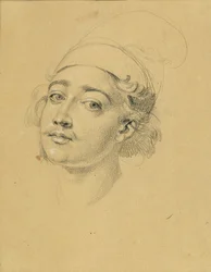 Étude de portrait pour "Sortie de Nicolas Zrinyi devant la forteresse de Szigeth"
