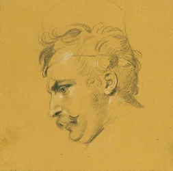Étude de portrait pour "La sortie de Nikolaus Zrinyi devant la forteresse de Szigeth"