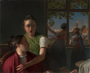 Quatre filles dans une chambre