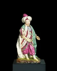 Garçon déguisé en sultan, manufacture de Hochst, vers 1770